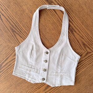 ROLLA'S Halter Vest - Off-White